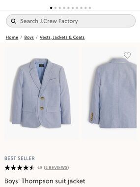 Boys NWT JCrew Factory sport coat